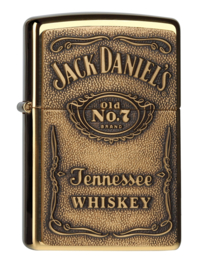 Zippo 60001212 JACK DANIELS LABEL BRASS