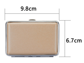 Sigarettenkoker kunstleder metallic 12 st (12)
