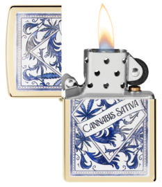 Zippo 60007717 Cannabis Sativa Design