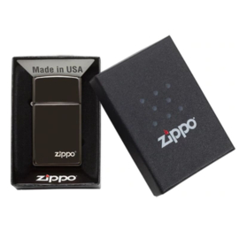 Zippo 60001264 SLIM EBONY ZIPPO LOGO (High Polish Black)