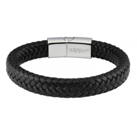 Zippo Braided Leather Bracelet - 20 x 1.4 x 0.8 cm