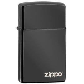 Zippo 60001264 SLIM EBONY ZIPPO LOGO (High Polish Black)