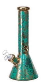 Bong dikwandig glas 7mm 31 cm Flake turquoise
