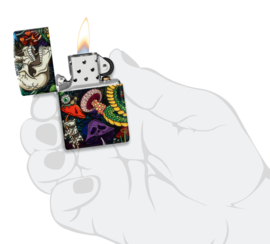 Zippo 60007650 Psychedelic Skull Design