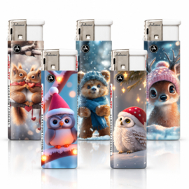 Aansteker gewone vlam Cute winter animal (50)