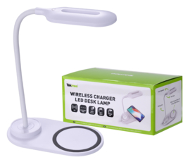 Tekmee oplader draadloos 10W + LED lamp   