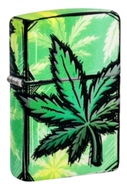 Zippo 60007204  Glowing Cannabis Design