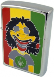 Angel petrol lighter Rasta man 11 cm