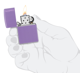 Zippo 60007432  Smoky Lavender with Zippo Logo
