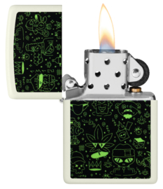 Zippo 60007390  Doodle Cannabis Design