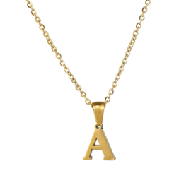 Letter Ketting Goud (A-L)