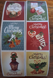 Cadeausticker Merry Christmas