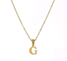 Letter Ketting Goud (A-L)