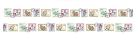 Vintage Bloemen Postzegels