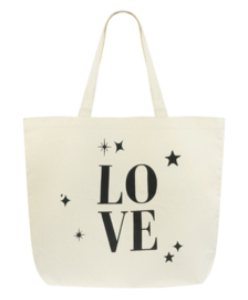 Canvas Strandtas LOVE