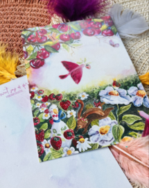 Tussen de Aardbeien en Kersen ansichtkaart