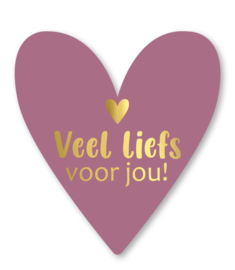 Veel liefs Voor jou ansichtkaart