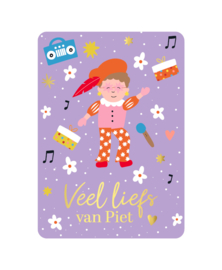 Veel liefs van Piet ansichtkaart