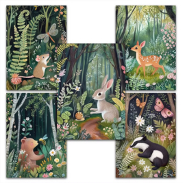 Friendly Forest Set 1 ansichtkaarten