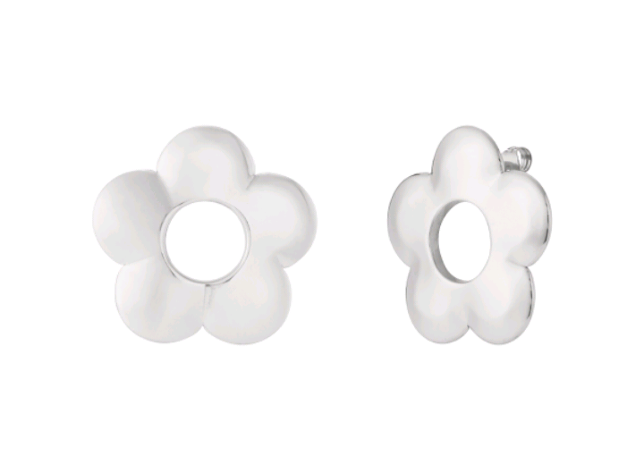 Bloemen Oorbellen (zilver)