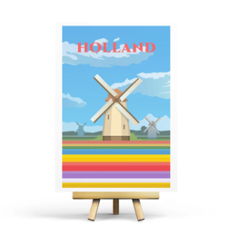 Holland Retro Travel ansichtkaart