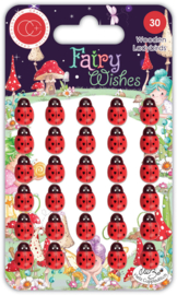 Fairy Wishes Wooden Ladybirds