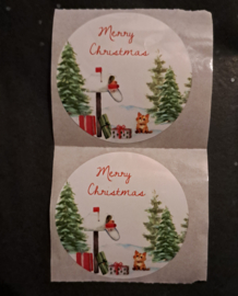 Jamie the Cat Kerst 2024 Stickers