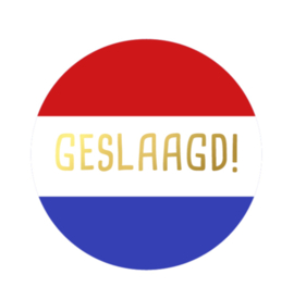 Cadeau sticker Geslaagd