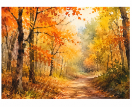 Herfst ansichtkaart