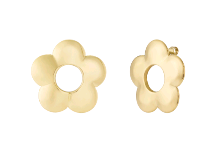 Bloemen Oorbellen (goud)
