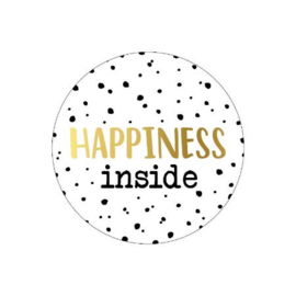 Cadeausticker Happiness Inside