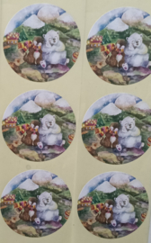Bergdieren Sticker