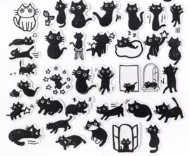 Zwarte Kat Stickers