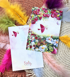 Tussen de Aardbeien en Kersen ansichtkaart