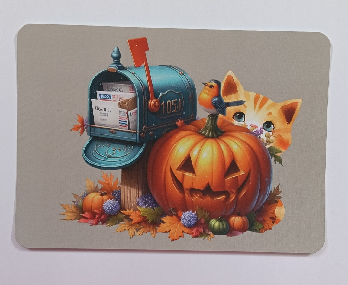 Jamie the Cat Herfst 2025 ansichtkaart