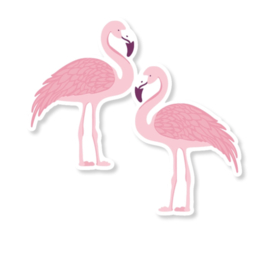 Cadeausticker Flamingo