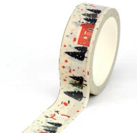Kerst Landschap Washitape