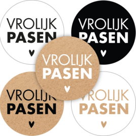 Cadeausticker Vrolijk Pasen
