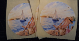 Zonsondergang bij het Meer sticker