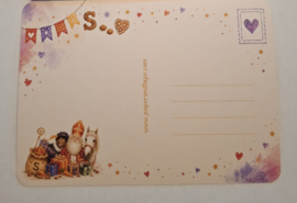 Fijne Sinterklaas ansichtkaart