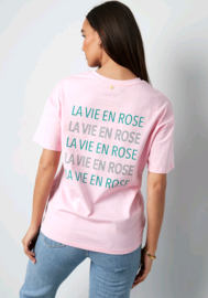 T-shirt La Vie en Rose - Roze L