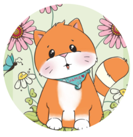 Jamie the Cat Lente stickers