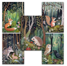Friendly Forest Set 2 ansichtkaarten
