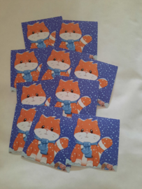 Jamie the Cat Winterpret stickers