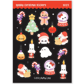 Spooky Kerst stickers