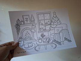 Kerst Kleurplaat