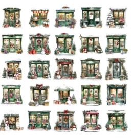 Retro Christmas stickers