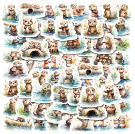 Otter Stickers