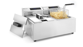 207352 Friteuse Mastercook Digitaal 2 x 8 liter