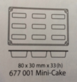 677001 Bakvorm siliconen Mini-Cake